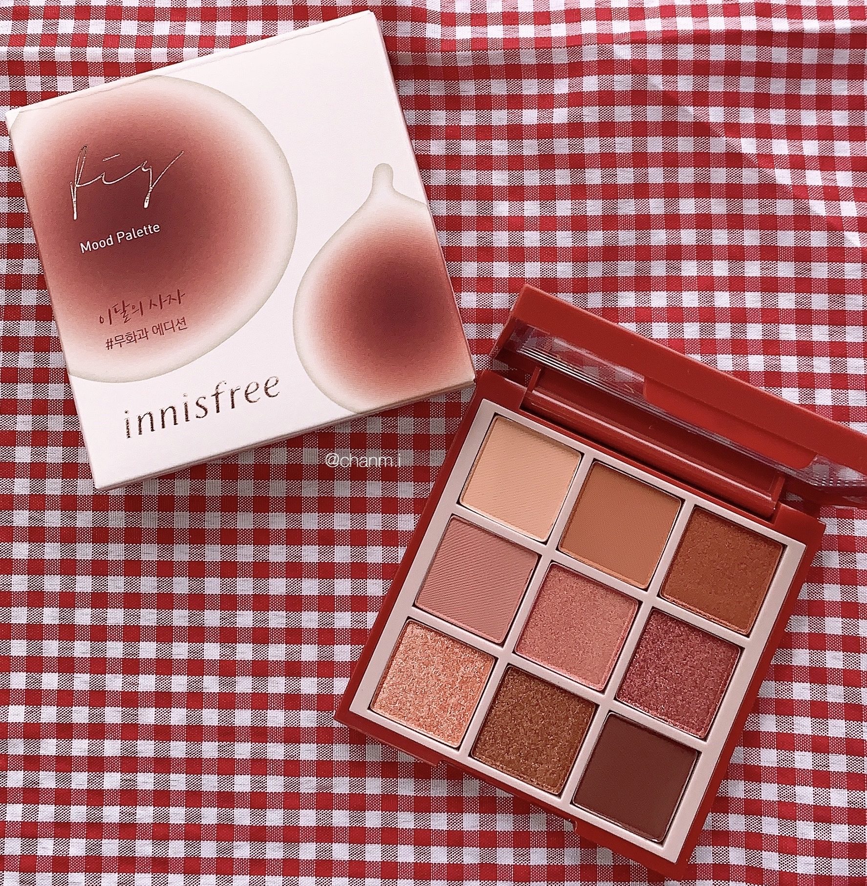 韓国コスメ Innisfree イチジクシャドウを使った感想 一重メイクでレビュー 무화과 에디션 エミログ